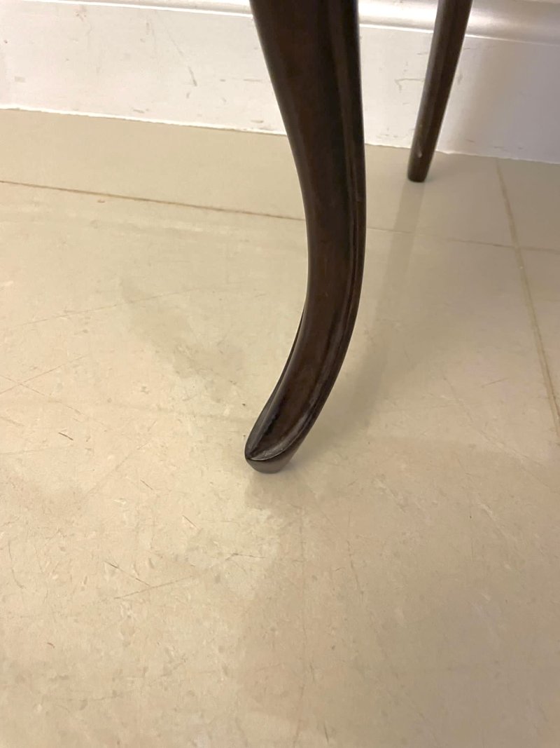 Set of 6 Antique Victorian Quality Rosewood Dining Chairs - Image 17